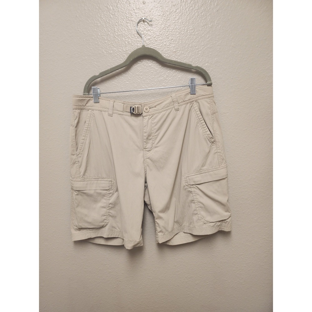 REI Co-op Sahara Relaxed Cargo Shorts Tan Beige Hiking Outdoor Womens 14